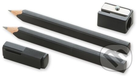 Súprava ceruziek Moleskine - 2 ks ceruziek, vrchnák, strúhadlo