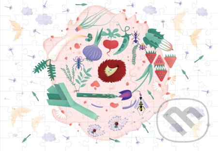 Zuzana Bartová: Jarná záhrada (Ilustrované puzzle) - puzzle z kategorie Umělecké