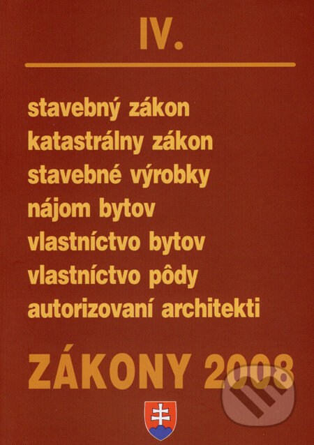 Zákony 2008 IV, Poradca s.r.o., 2008
