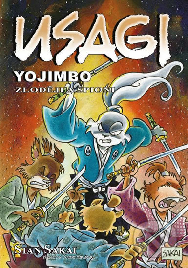 Usagi Yojimbo 30: Zloději a špioni - Stan Sakai, Stan Sakai (ilustrátor), Crew, 2018