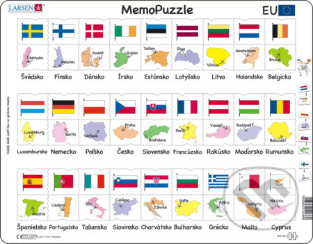 MemoPuzzle: EÚ Pexeso puzzle GP2, Larsen, 2020