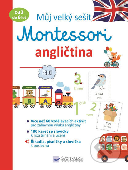 Můj velký sešit Montessori - angličtina - Lydie Barusseau, Svojtka&Co., 2018