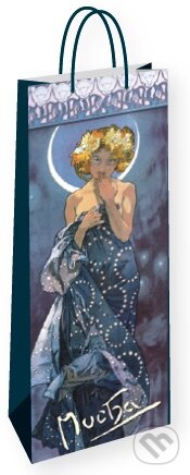 Dárková taška na lahev Alfons Mucha – The Moon, Presco Group, 2015