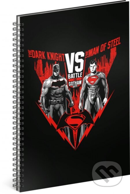 Spirálový blok Batman vs Superman (linkovaný, veliký)