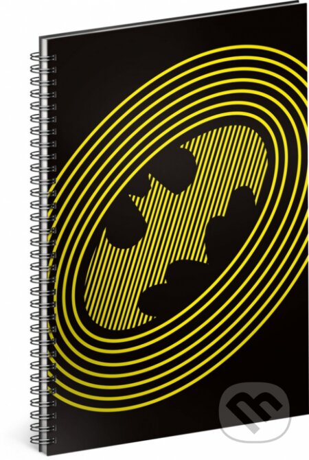 Spirálový blok Batman – Circles (linkovaný, středni)