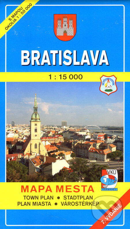 Bratislava 1:15 000 (pevná väzba), VKÚ Harmanec