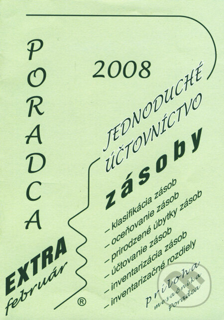 Poradca extra - február 2008 - jednoduché účtovníctvo, Poradca s.r.o., 2008