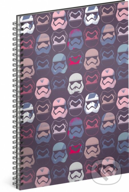 Spirálový blok Star Wars – Pattern (linkovaný, A5)