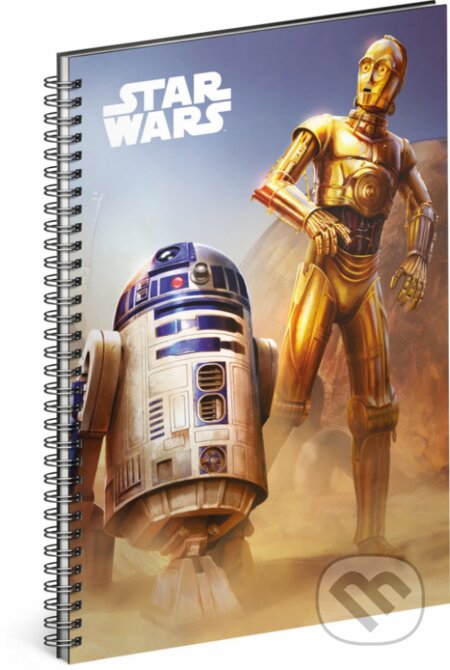 Spirálový blok Star Wars – Droid (linkovaný, A5)