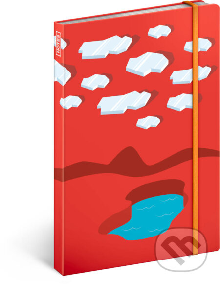 Notes Ice Surfers (linkovaný s gumičkou na uzavření)