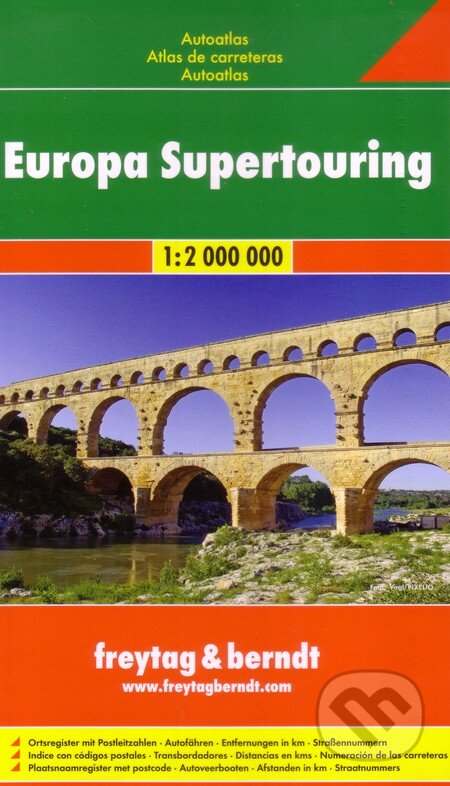 Európa Supertouring 1:2000 000, freytag&berndt, 2010