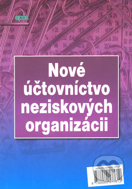 Nové účtovníctvo neziskových organizácií, Epos, 2008