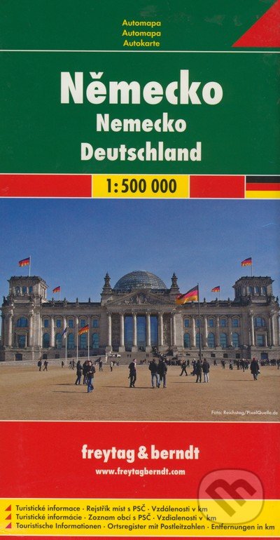 Německo 1:500 000, freytag&berndt, 2015