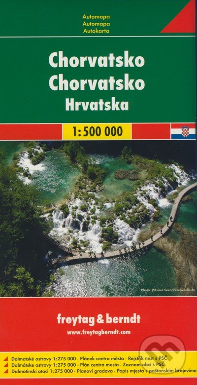 Chorvatsko 1:500 000, freytag&berndt, 2014