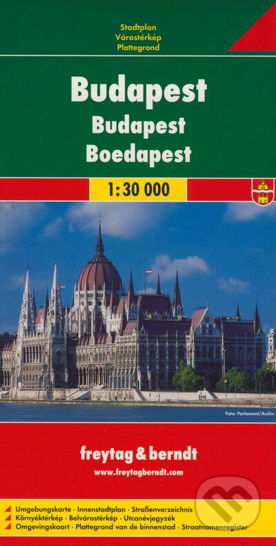 Budapest 1:30 000, freytag&berndt