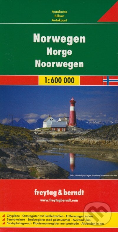 Nórsko - Norwegen 1:600 000, freytag&berndt