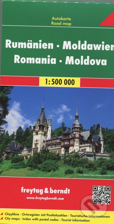 Rumänien,  Moldawien 1:500 000, freytag&berndt, 2014