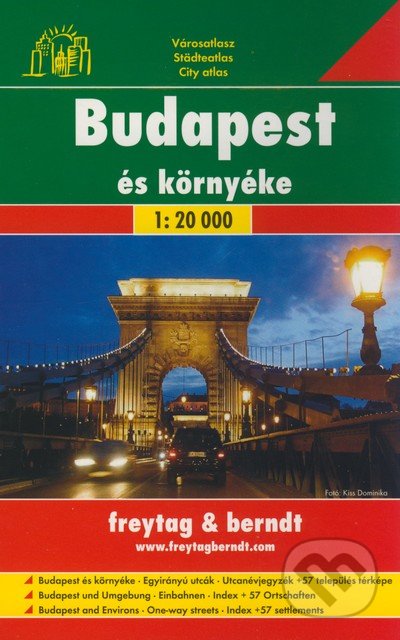Budapešť 1:20 000, freytag&berndt