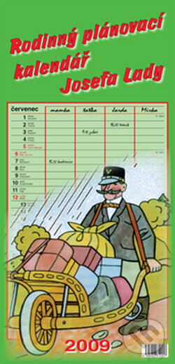 Rodinný plánovací kalendář Josefa Lady 2009, Riosport Press, 2008