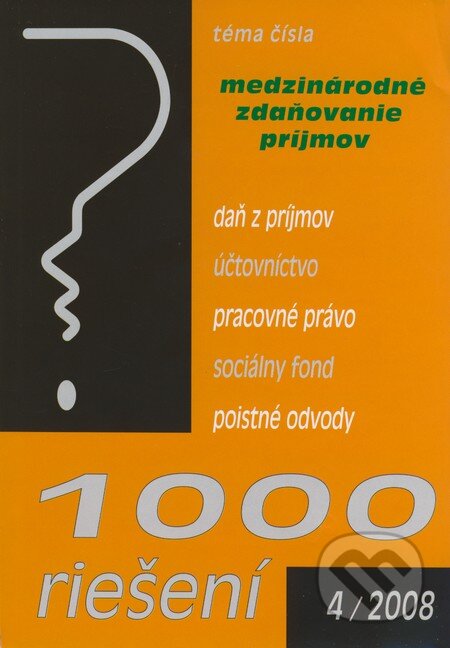 1000 riešení 4/2008, Poradca s.r.o., 2008