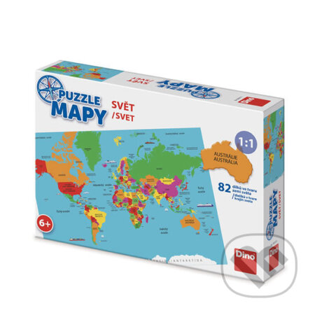 Puzzle mapy svět, Dino