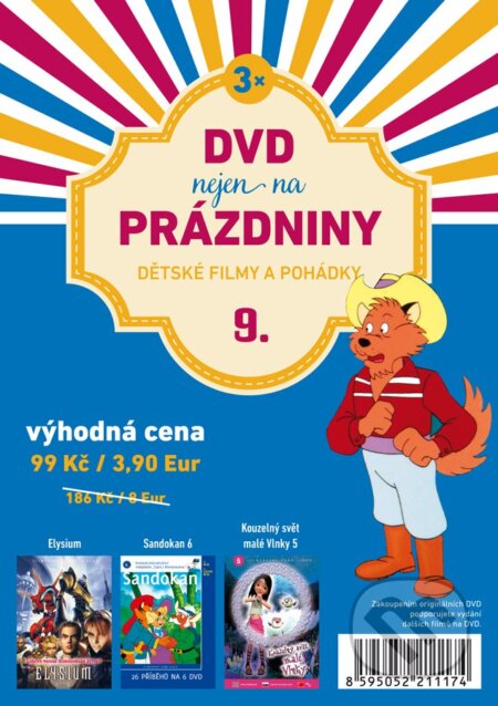 DVD nejen na prázdniny 9: Dětské filmy a pohádky, Filmexport Home Video, 2016