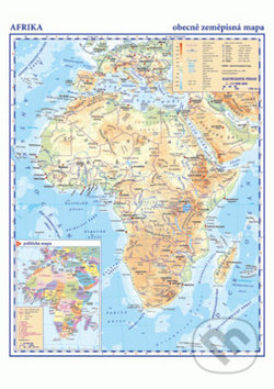 Afrika - příruční obecně zeměpisná mapa A3/1:33 mil., Kartografie Praha, 2017