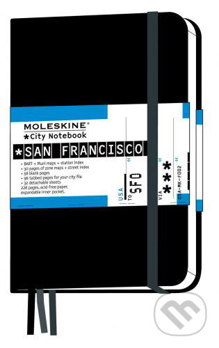Moleskine CITY - malý zápisník San Francisco (čierny), Moleskine, 2007
