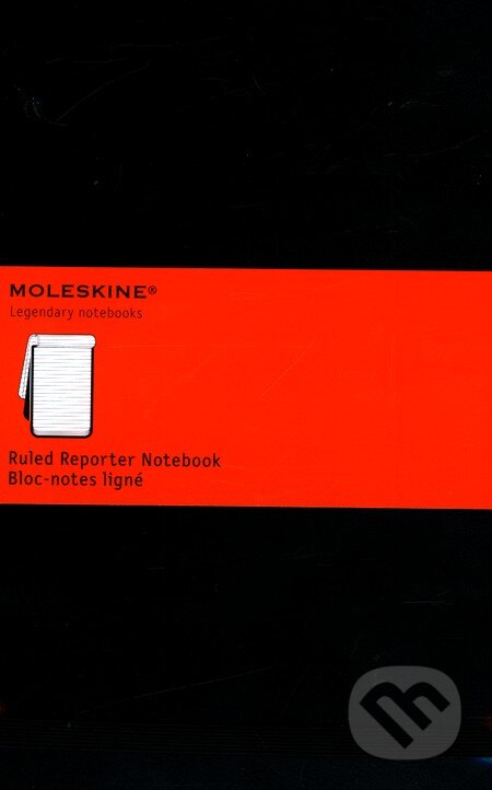 Moleskine - stredný linajkový reportérsky zápisník (čierny), Moleskine, 2007
