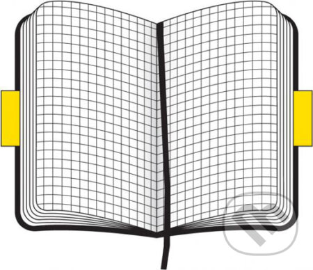 Moleskine - veľký štvorčekovaný zápisník v mäkkej väzbe (čierny), Moleskine, 2008