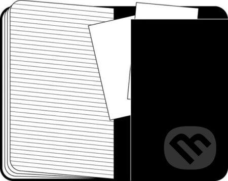 Moleskine - sada 3 veľkých linajkových zošitov (čierna väzba), Moleskine, 2007