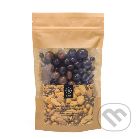 Mrazom sušené ovocie v mliečnej a horkej čokoláde Callebaut 255g