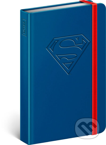 Notes Superman – Logo (linkovaný s gumičkou na uzavření)