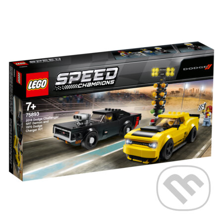 LEGO Speed Champions 75893 2018 Dodge Challenger SRT Demon a 1970 Dodge Charger R/T, LEGO, 2019