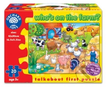 Who&#039;s on the Farm? (Kto žije na farme? - puzzle), Orchard Toys
