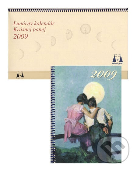 Lunárny kalendár Krásnej panej 2009 + publikácia Krásna pani - Žofie Kanyzová a kol., Krásná paní, 2008