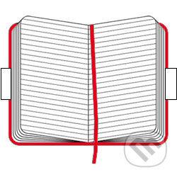 Moleskine - malý linajkový zápisník (červený)
