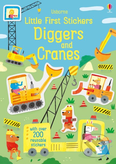 Little first stickers Diggers and Cranes - Hannah Watson, Joaquin Camp (Ilustrátor), Usborne, 2019