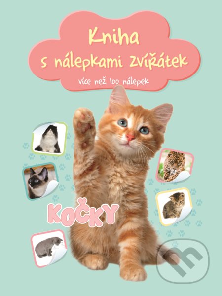 Kniha s nálepkami zvířátek: Kočky, YoYo Books, 2019