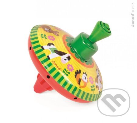 Tradičný kovový hudobný kolotoč vĺčik Farma