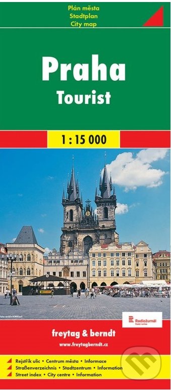 Praha - Tourist 1:15 000, freytag&berndt, 2018
