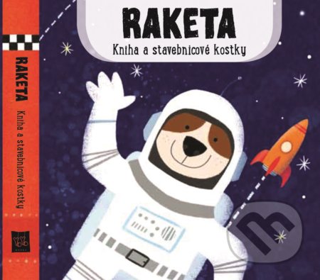 Kniha a stavebnicové kostky: Raketa, YoYo Books, 2019