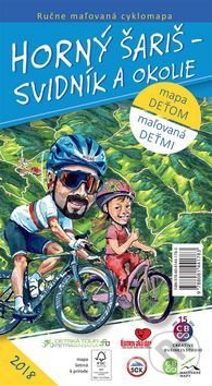 Horný Šariš - Svidník a okolie (Ručne maľovaná cyklomapa deťom, maľovaná deťmi)
