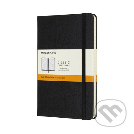 Moleskine - čierny zápisník (malý, linajkovaný)