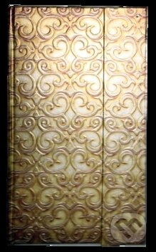 Zápisník s magnetickou klopou 100x180 mm zlatý ornament, Eden Books, 2015