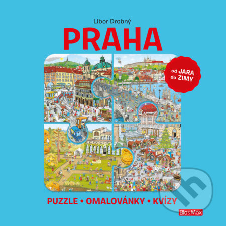 Praha (od jara do zimy) (Puzzle - omalovánky - kvízy) - kniha z kategorie Naučné knihy