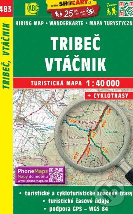 Tribeč, Vtáčnik 1:40 000, SHOCart, 2019