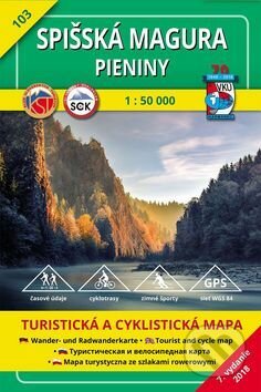Spišská Magura - Pieniny - turistická a cyklistická mapa č. 103