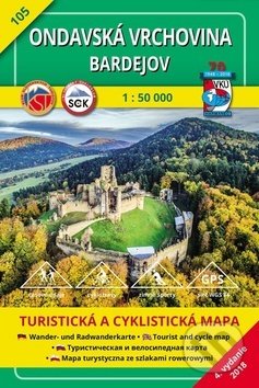 Ondavská vrchovina - Bardejov - turistická mapa č. 105 - Kolektív autorov, VKÚ Harmanec, 2001