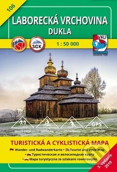 Laborecká vrchovina - Dukla - turistická mapa č. 106